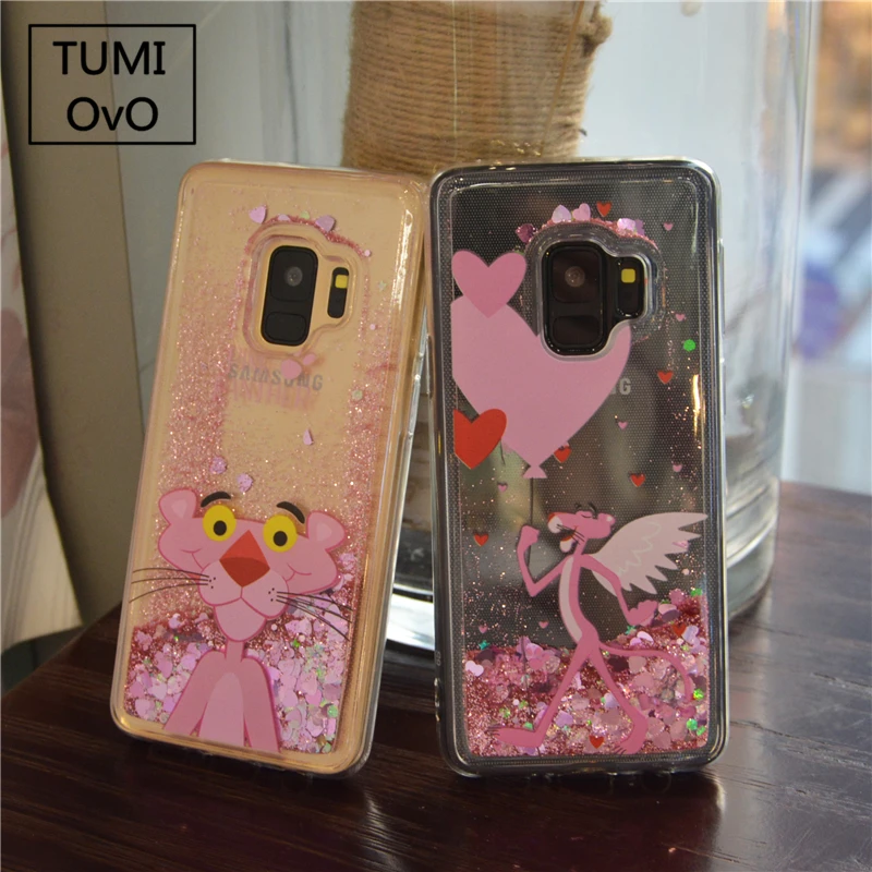 Мультяшные Чехлы для Samsung Galaxy S6 S7 Edge S8 S9 Plus J1 J3 J5 J7 A3 A5 2016 2017 розовые леопардовые