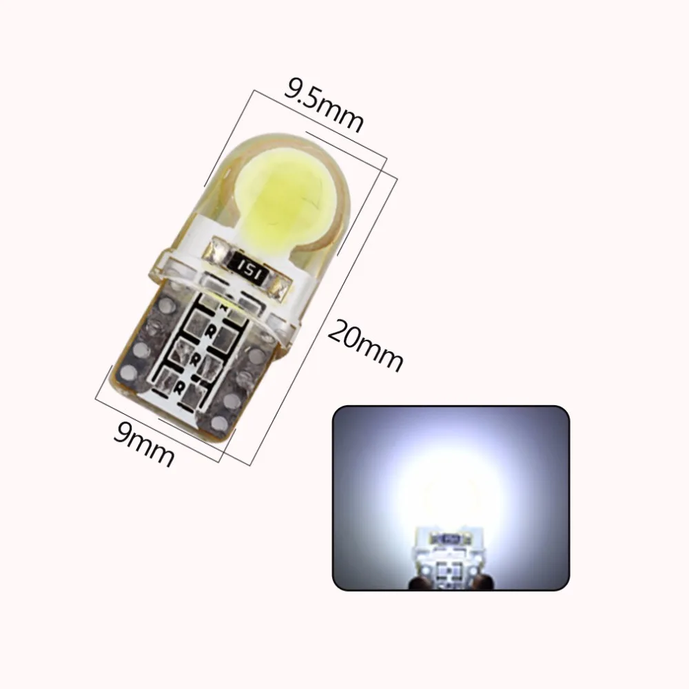 10 шт. светодиодный светодиодные лампы T10 W5W Led 194 168 белый монолитный блок
