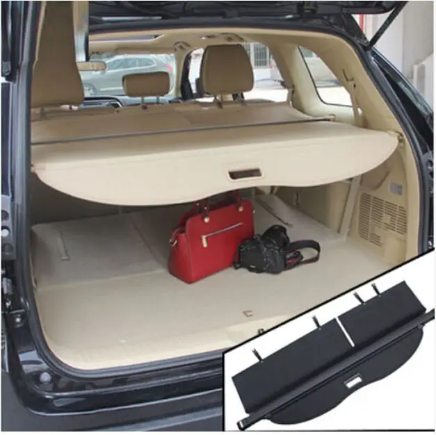 

Аксессуары подходят для TOYOTA HIGHLANDER KLUGER 2015, накладка на груз, потайная Выдвижная накладка на полку багажника 2014 2015 2016