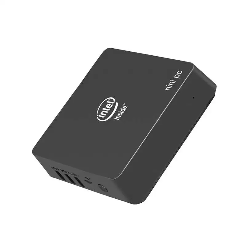 Мини-компьютер с четырехъядерным процессором Intel, четырехъядерный процессор Apollo Lake Celeron J4105, мини-ПК, двойной HDMI выход, двойной wifi, Windows 10, штепсельная вилка европейского стандарта