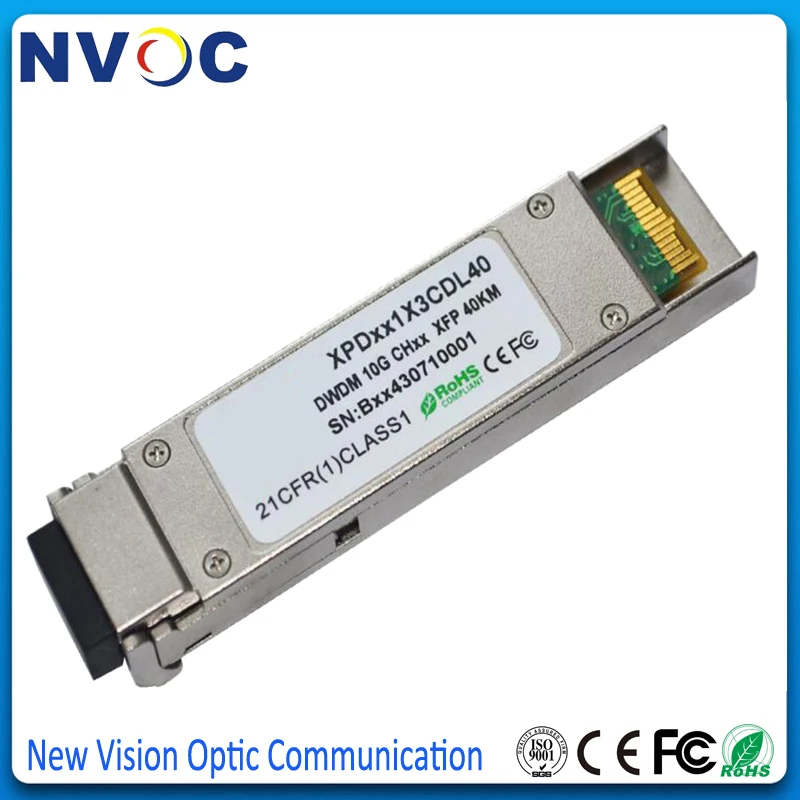 Приемопередатчик DWDM XFP с DDM волоконно-оптический модуль ITU GridM LC SFP 2 шт./лот |