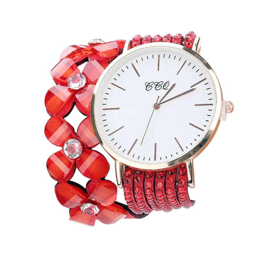 Лидер продаж 2018 модные женские винтажные часы с плетением браслета кварцевые из