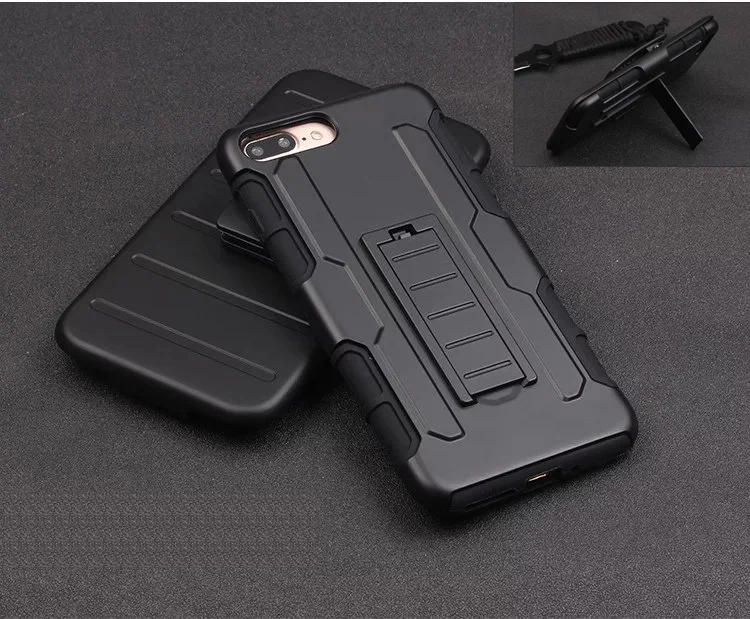 Противоударный защитный прочный армированный Жесткий Чехол-подставка с зажимом