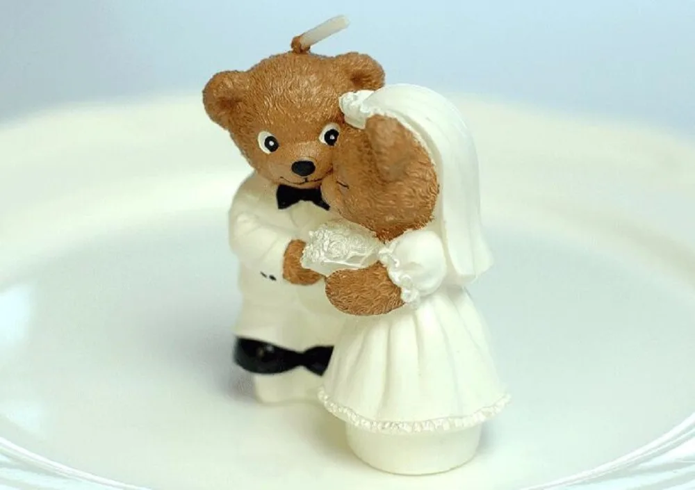 10 шт. Мишки Тедди любимая свеча в виде медведя Свадебный детский душ сувениры на