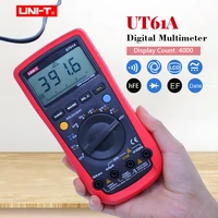 digital multimeter uni t ut61adata hold ac dc volt ampere meterohm capacitance frequency testerlcd backlight ncvdiode test