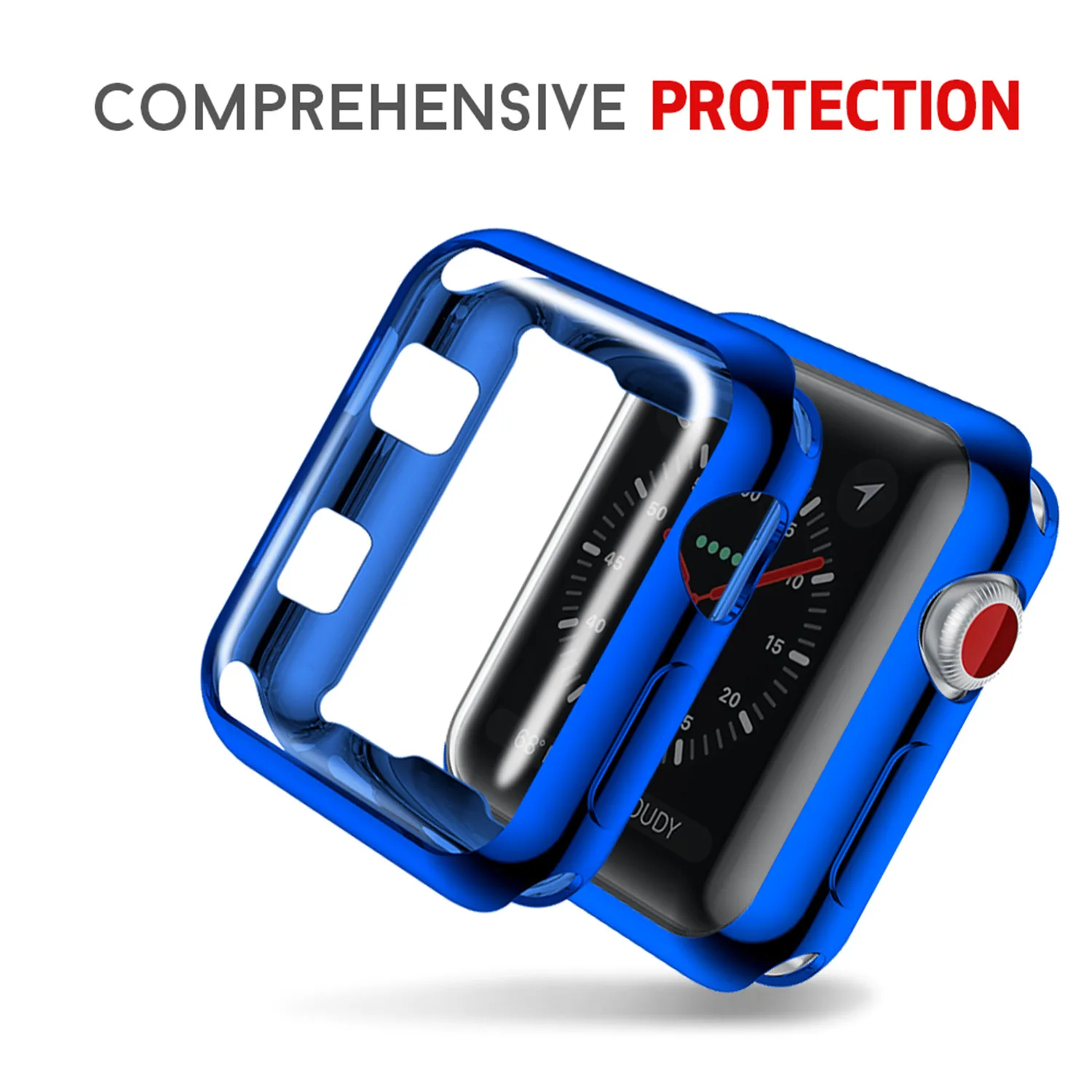Чехол для часов Apple Watch, чехол 42 мм, 38 мм, серия 3, 2, мягкие, тонкие, из термополиуретана, универсальная ультратонкая Защитная пленка для iWatch, чехол