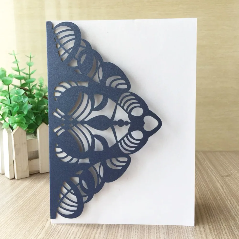 Изысканная фотобумага свадебная пригласительная открытка приглашения на день