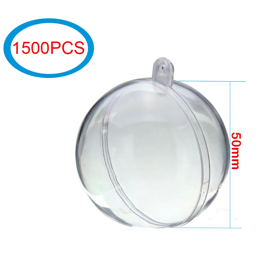 1500 шт опциональный романтический дизайн рождественские прозрачные шары
