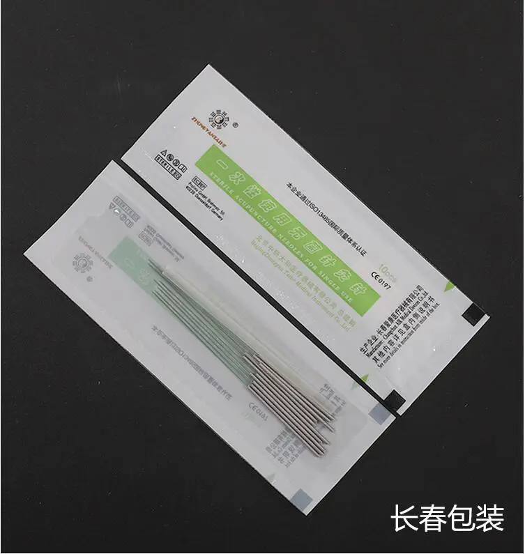 Taihe sterilze 500 шт./упак. Одноразовые Иглы для акупунктуры массаж практики иглы с трубкой