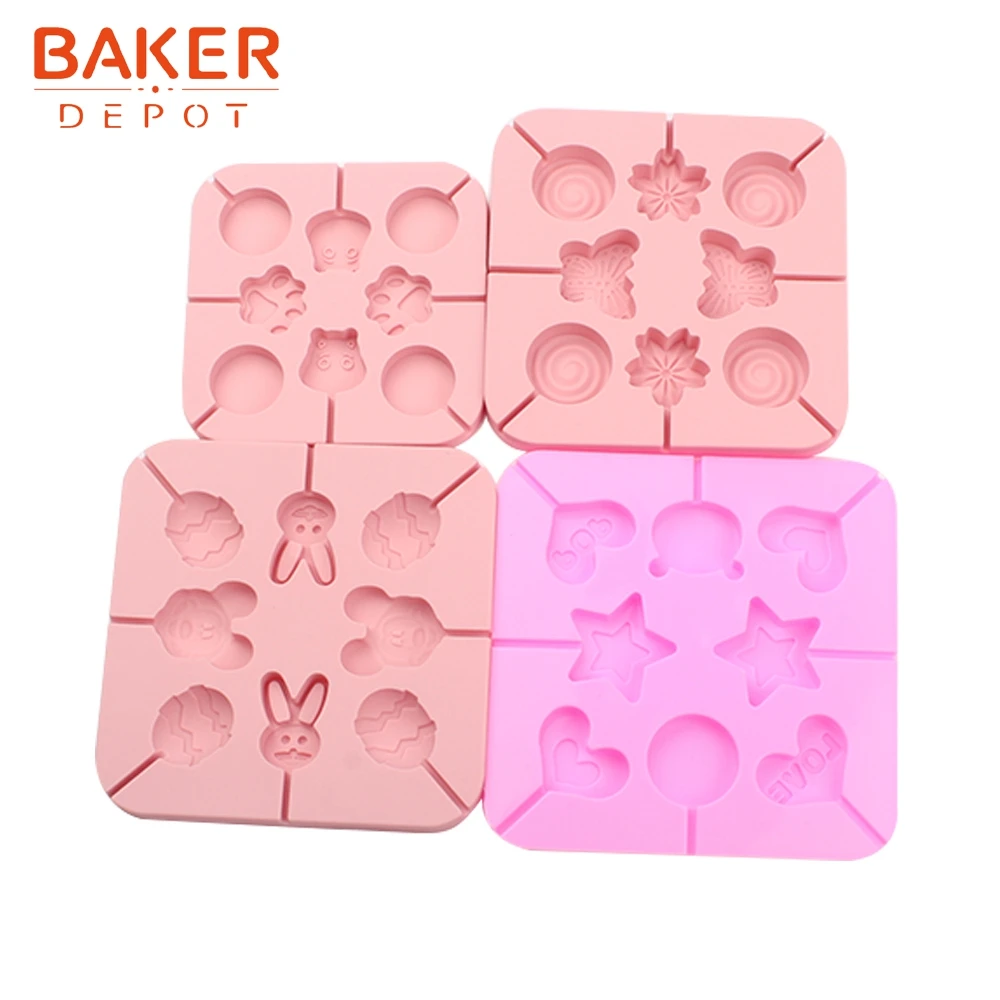 BAKER DEPOT силиконовая форма для леденцов шоколада звезд круглой формы конфет желе