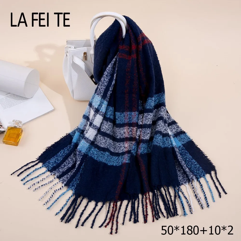 Кашемировый зимний шарф Женские палантины шаль Foulard Femme Шея Пашмина хлопок шерсть