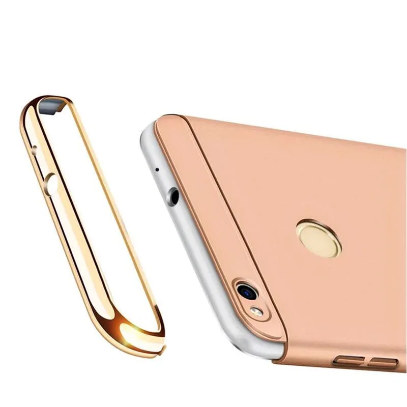 SemgCeKen luxury ShockProof case For huawei p8 honor 8 p9 lite 2017 gr3 phone back armor 3d plating matte hard coque cover etui |