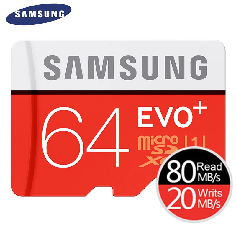 Карта памяти SAMSUNG Micro SD 256 ГБ 32 ГБ 64 Гб 128 ГБ 512 ГБ SDHC SDXC класс EVO+ класс 10 C10 UHS TF SD карты транс флэш Microsd