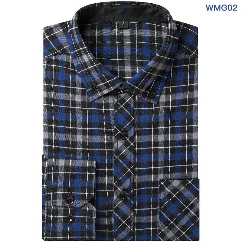 Фланель Для мужчин рубашки 2016 Новинка Non Iron Люкс Slim Fit с длинным рукавом Брендовое