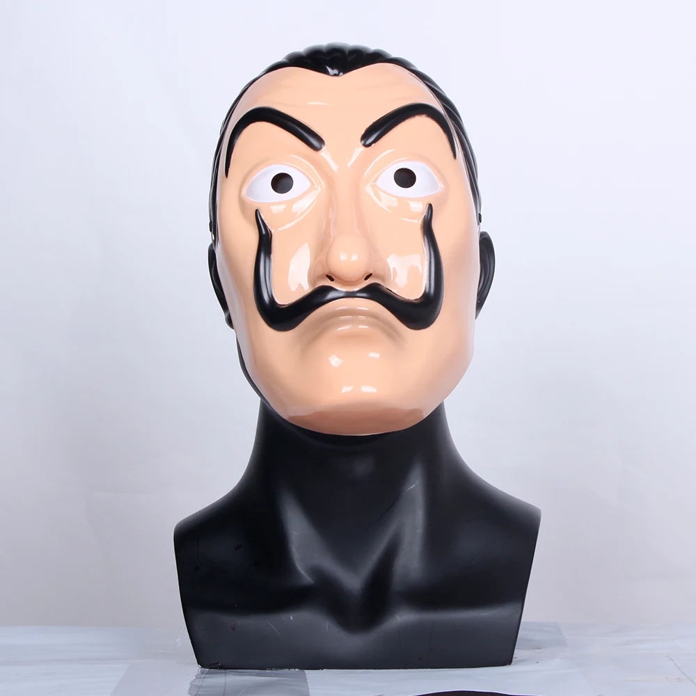 Пластиковая маска Salvador Dali бумажный дом La Casa De Papel на Хэллоуин для костюмированной