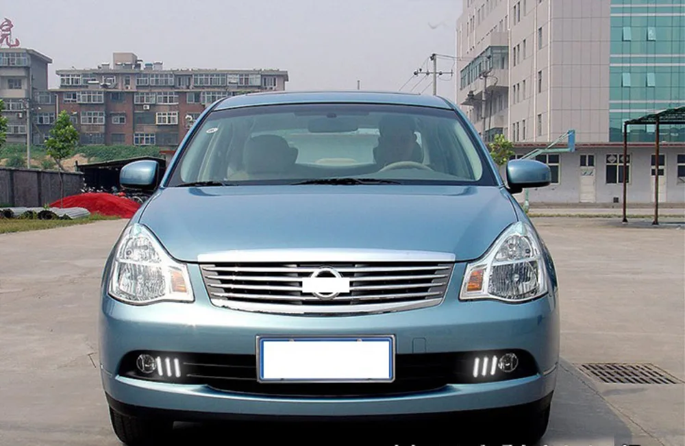 CAPQX 2 шт. для Nissan Sylphy 2006 2007 2008 передний светодиодный дневной ходовой светильник для вождения DRL противотуманный светильник противотуманная фара