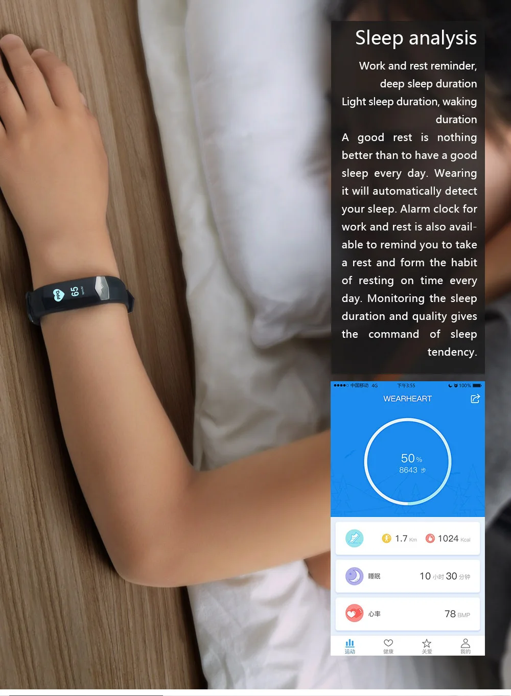JingTider Bluetooth Смарт-браслет ЭКГ дисплей пульсометр Монитор артериального давления Спорт CD01 смарт-Браслет фитнес-трекер Браслет