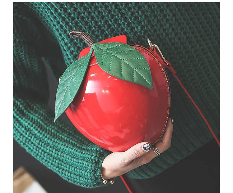 2017 женская мода сумки на ремне милые apple формы причинно вестник мешки круговой пу