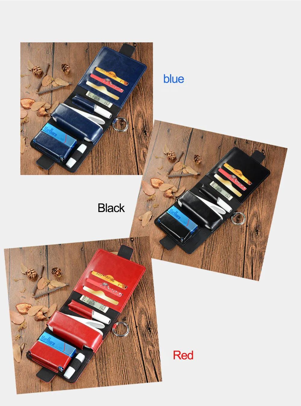 JINXINGCHENG 7 цветов Флип Бумажник кожаный чехол для iqos 3,0 мешочек с держателем водонепроницаемый чехол для камеры чехол для iqos3 с карманом для карт