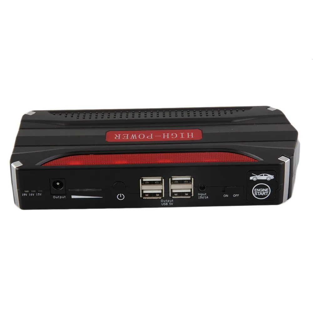 Многофункциональный 68800mAH 12V 4 USB портативный мини-автомобильный пусковой Аккумулятор для аварийного запуска аккумуляторной батареи