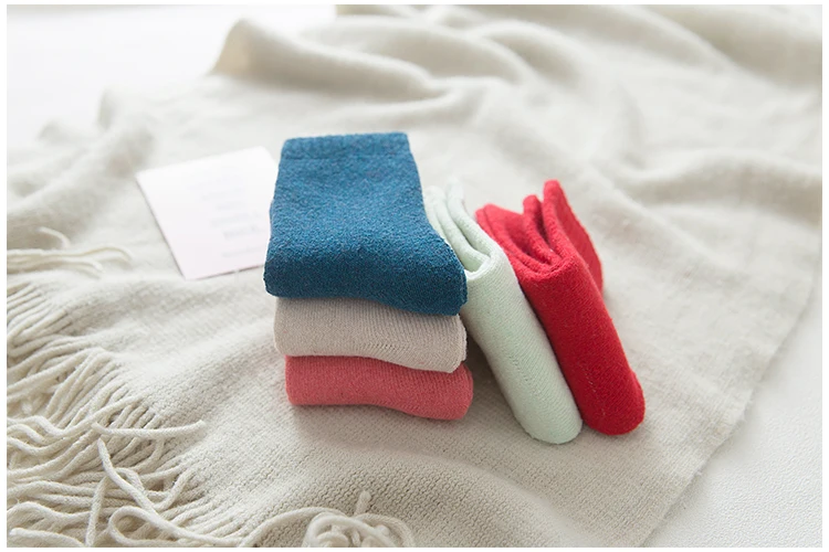 5 пар носков женские осенние и зимние гольфы однотонные носки из 100% хлопка