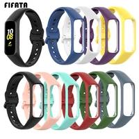 fifata colorful silicone sport watch strap for samsung galaxy fit e sm r375 smart sports bracelet wristband replace accessories