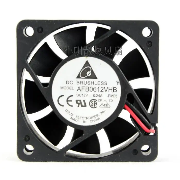 

Brand new original 6015 fan 6CM/cm cooling fan AFB0612VHB 12V double ball