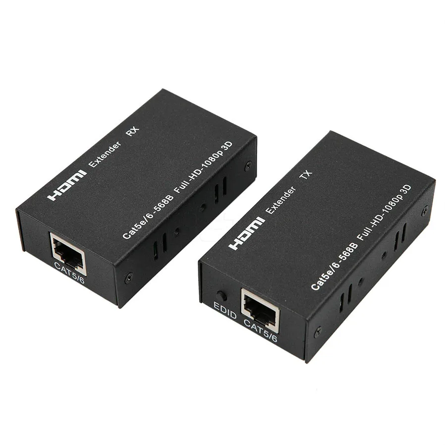 ESCAM HDMI удлинитель 1080P TX/RX 60M CAT6 RJ45 Ethernet кабель Поддержка HDMI 3D для HDTV dvd-плеер
