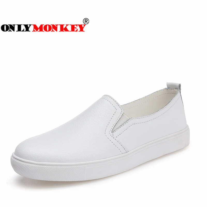 ONLYMONKEY Скольжения Мода на Женщин Плоские Туфли Водонепроницаемый Блесток Дизайн