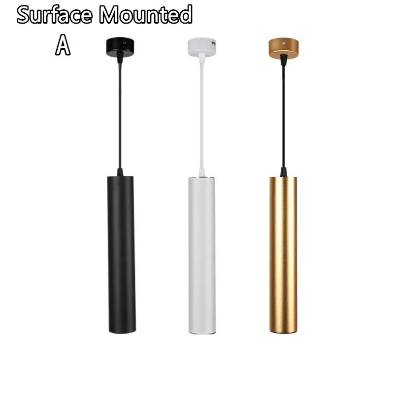 Цилиндрический светодиодный подвесной светильник с регулируемой яркостью из