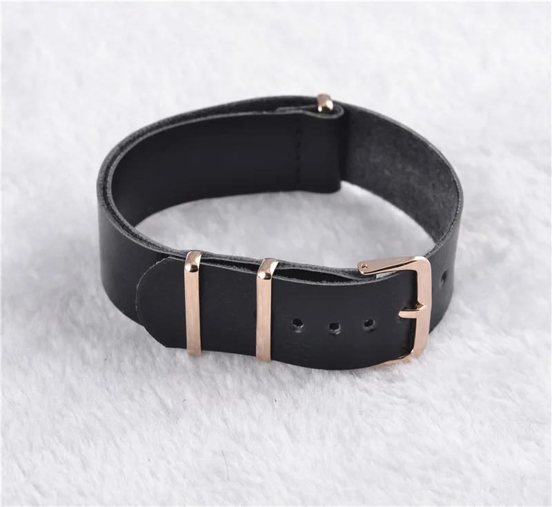 Популярный кожаный ремешок для часов 20 мм черный и коричневый модный Новое