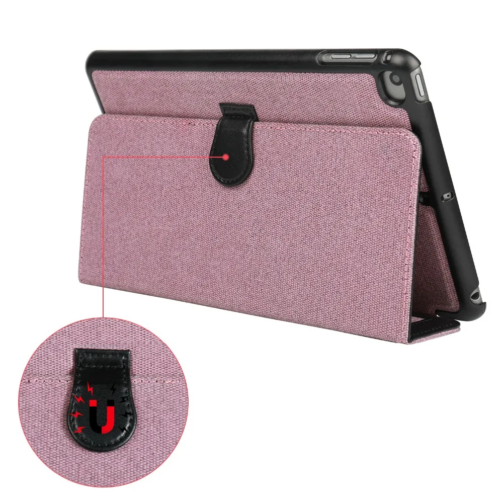 Jisoncase Чехол из микрофибры для iPad Mini 5 ультратонкий складной чехол-книжка