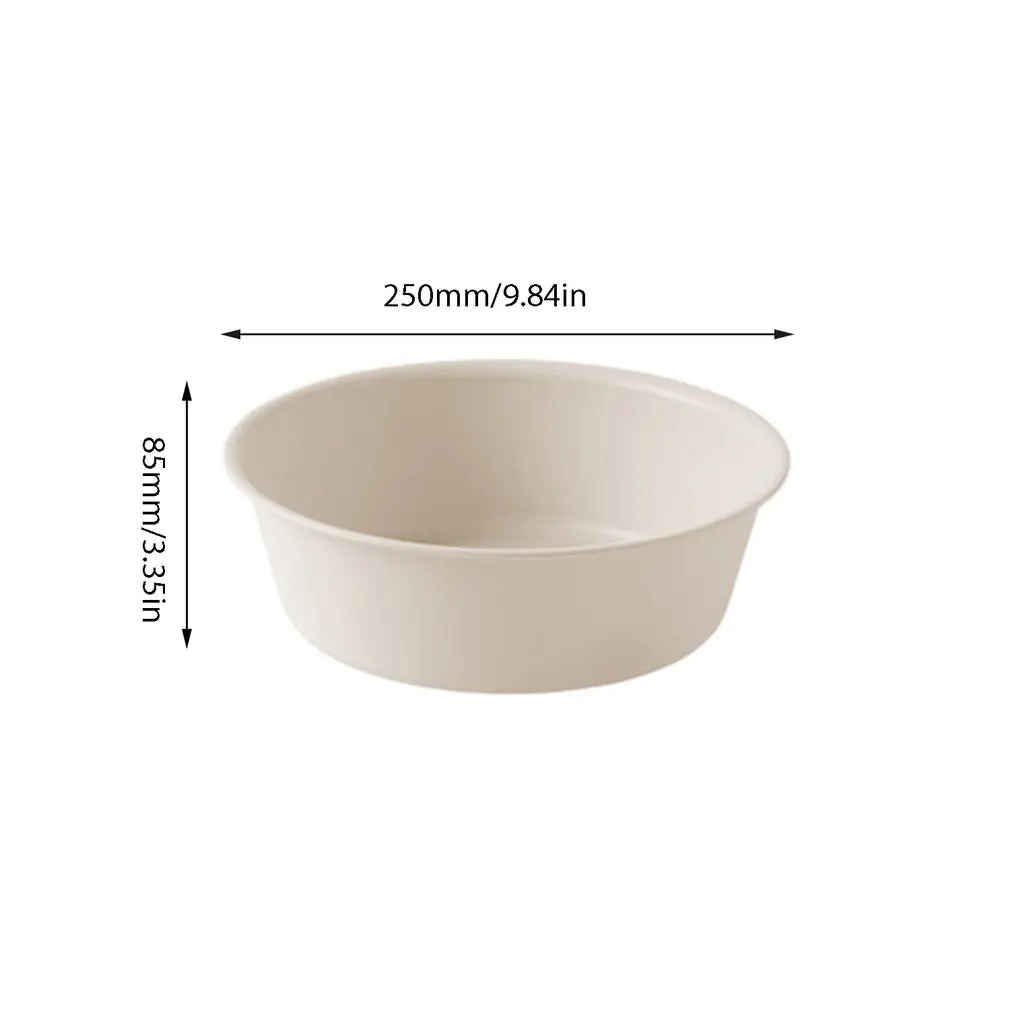 Plastic Washbasin Outdoor Indoor Food Container WashbasinApricot25CM