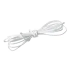 Шнур для ожерелья Doreen, 80 м, Белый вощеный хлопок, 1 мм, оптовая продажа