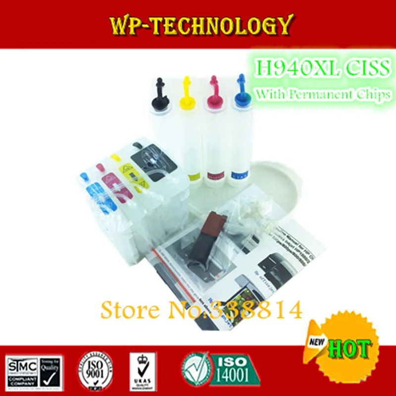 

[Empty] CISS suit for HP940XL ,continuous ink system suit for HP Officejet Pro 8000, HP Officejet Pro 8500 ,with permanent chip.