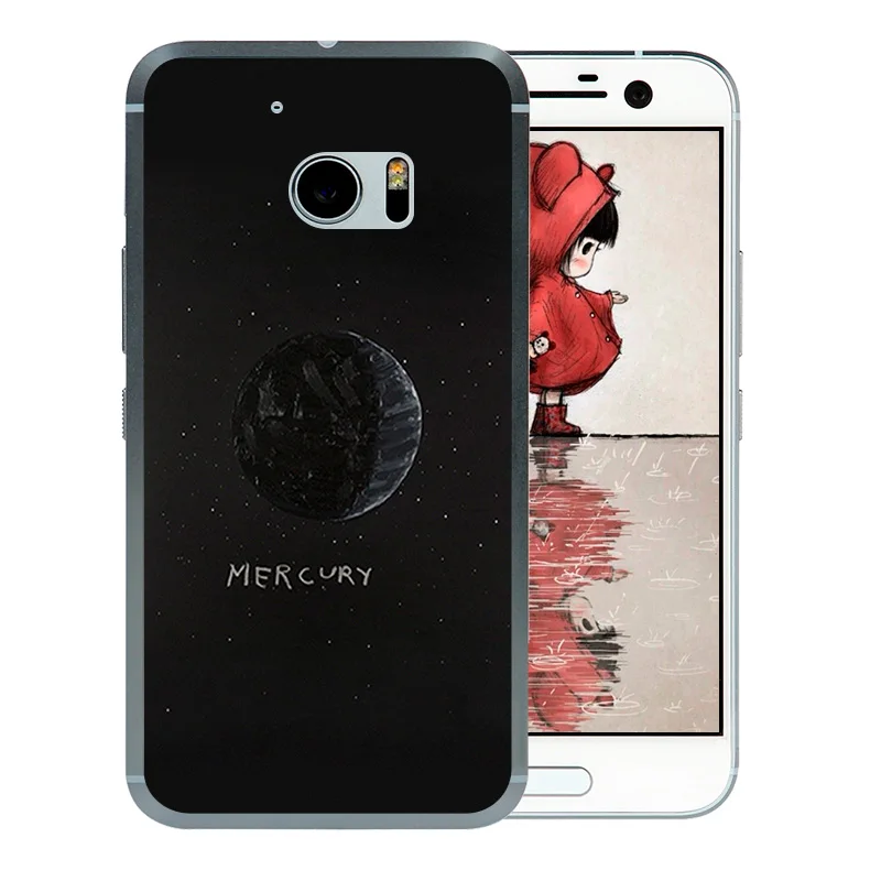 5.2 inch for HTC One M10 Phone Cases Coque Space Moon Pattern Crytal Silicone Htc Matte Anti Knock Funda |