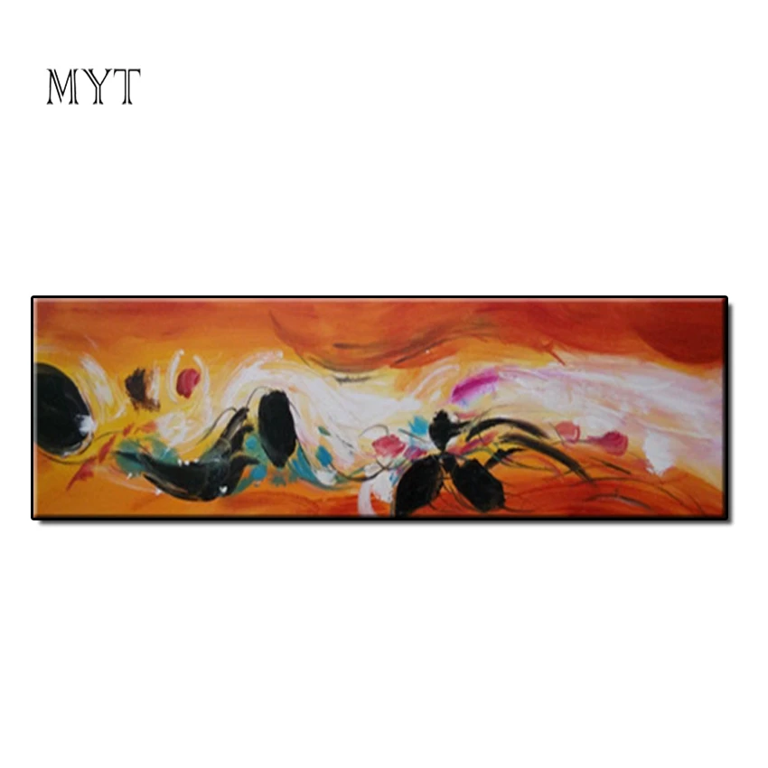 

MYT 100% Hand Painted Oil Painting Modern Canvas Art Painting for Living Room Decor Hang Pictures No Framed
