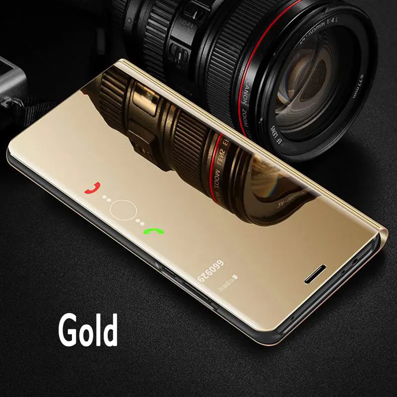 Роскошный кожаный чехол книжка для VIVO V11 прозрачный V11Pro умный зеркальный