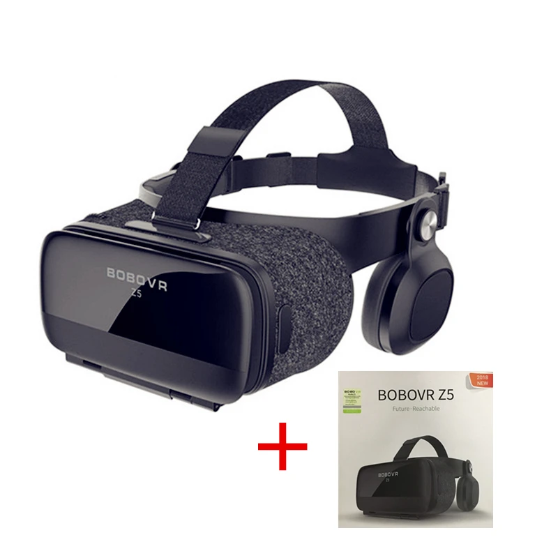 Bobovr Z5 wave VR Виртуальная реальность 3D очки шлем VR 3D кино очки гарнитура коробка картон для 4,0-6," смартфон+ контроллер - Цвет: Bundle 1