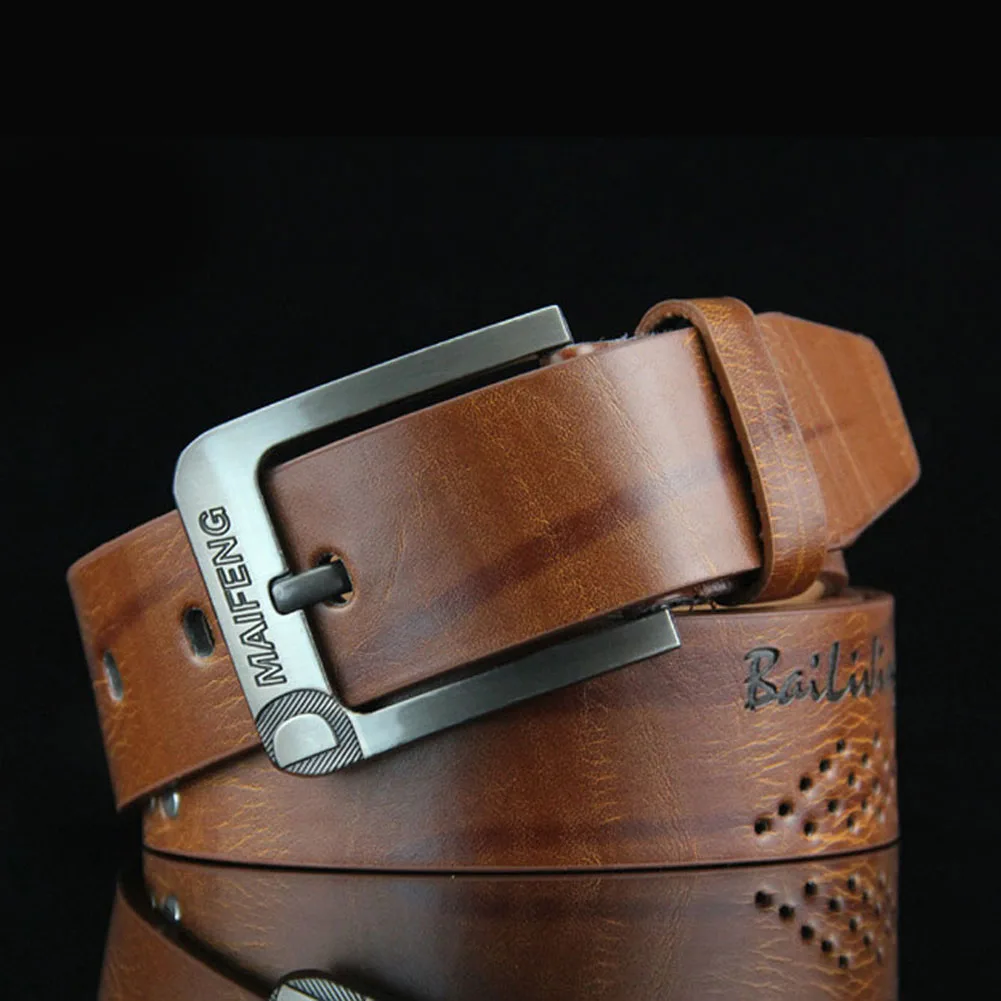 

3 Color Cinturon Elastico Hombre Fashion Men Belt Antique Pin Buckle Vintage Waist Band Retro