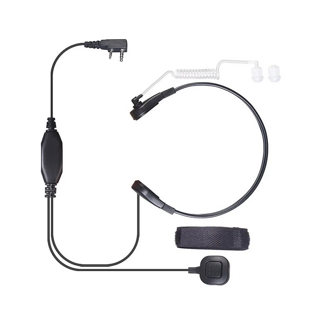 XQF наушники с воздушными трубками микрофон PTT радио гарнитура для Kenwood Baofeng UV 5R GT 3 BF