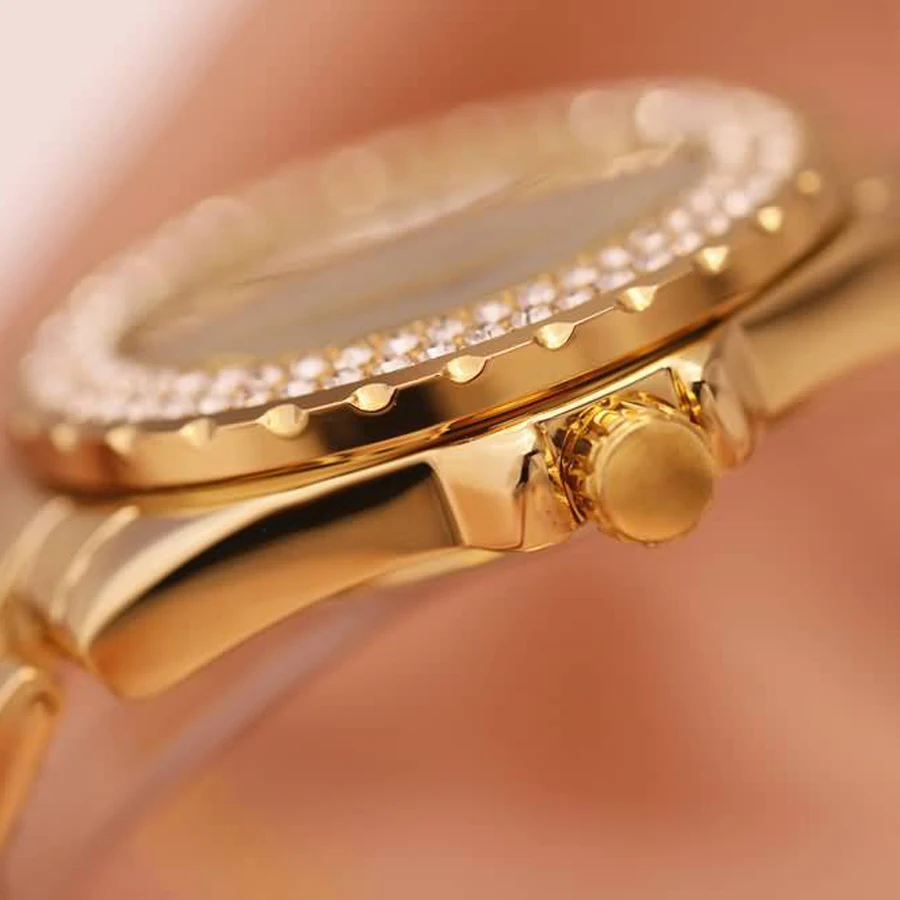 2018 новейшие модные высокое качество Топ оригинальный бренд женские часы золотые