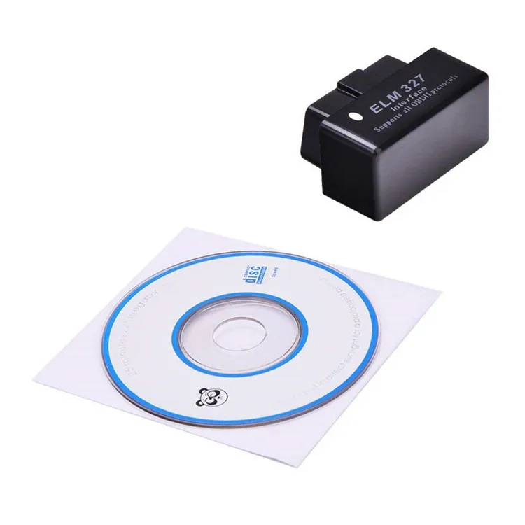Черный Мини ELM327 Bluetooth V2.1 автоматический считыватель кодов работает на Android Symbian FW