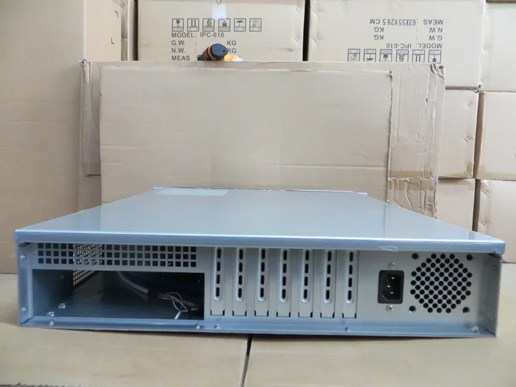 Серверный компьютерный корпус с замком 2U 550 мм USB3.0 промышленный для мониторинга