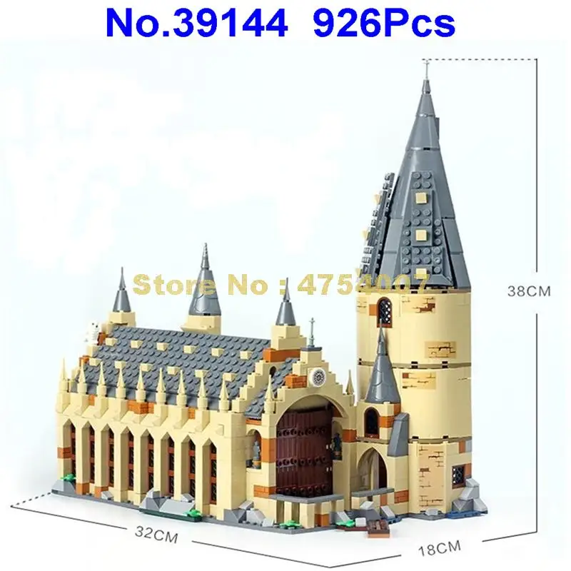 39144 926 шт Гарри, кино great wall house lele 10 фигурок строительные блоки 75954 игрушка