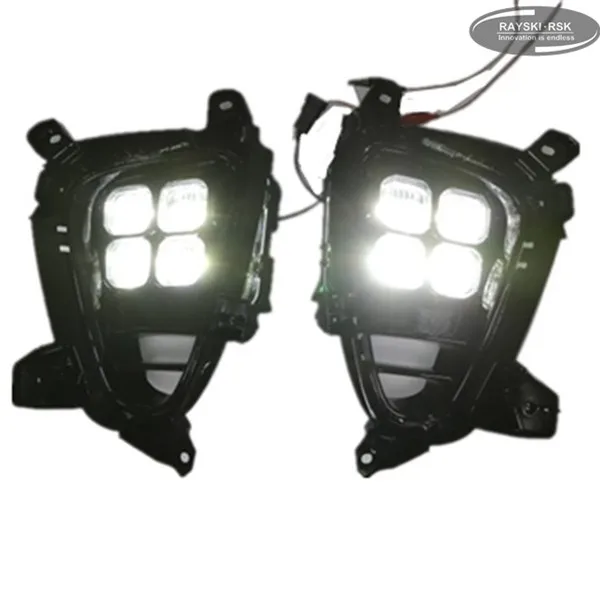 Четырехъядерный светодиодный противотуманный светильник DRL для Kia Sorento супер