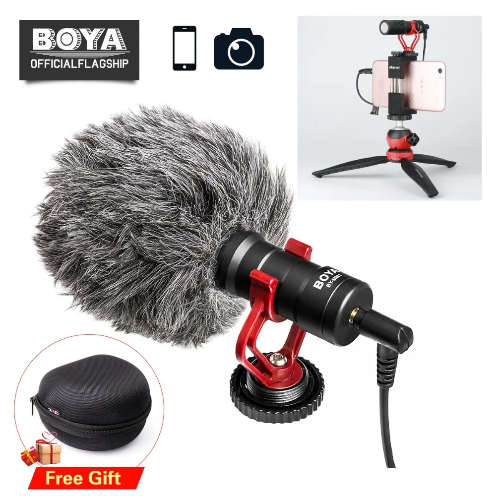BOYA BY MM1 микрофон с ручкой Rig для смартфонов Youtube Livestream видео ручка iPhone X 8 7 Plus huawei Xiaomi