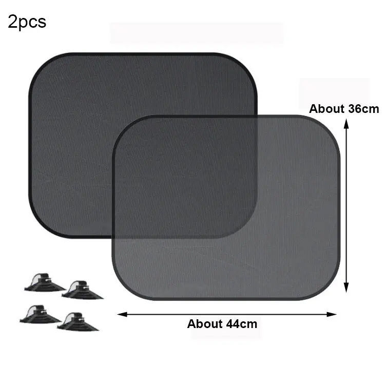 Square 2pcs Автомобильный солнцезащитный козырек для окна, Универсальный козырек от солнца на лобовое стекло, занавеска, боковое окно, авто солнцезащитный козырек для детей, автомобильные аксессуары - Цвет: Square 2pcs