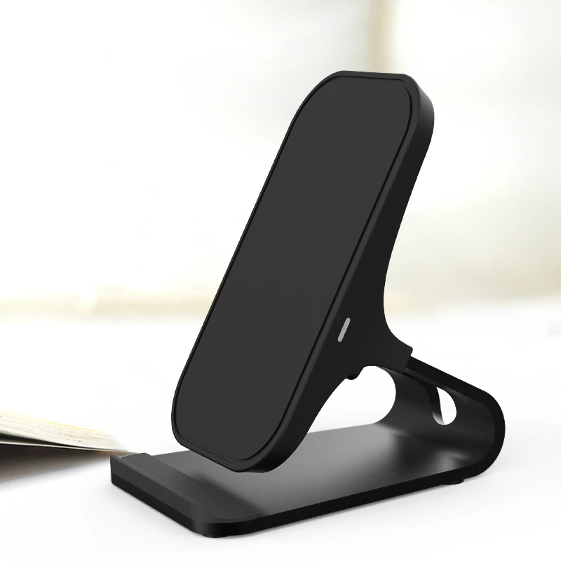 Black Беспроводное зарядное устройство Qi Быстрая зарядка кронштейн для iPhone 8 8 Plus X XS XR 11 Телефон зарядное устройство Pad док-станция для samsung S8 S9 Note8 - Цвет: Black