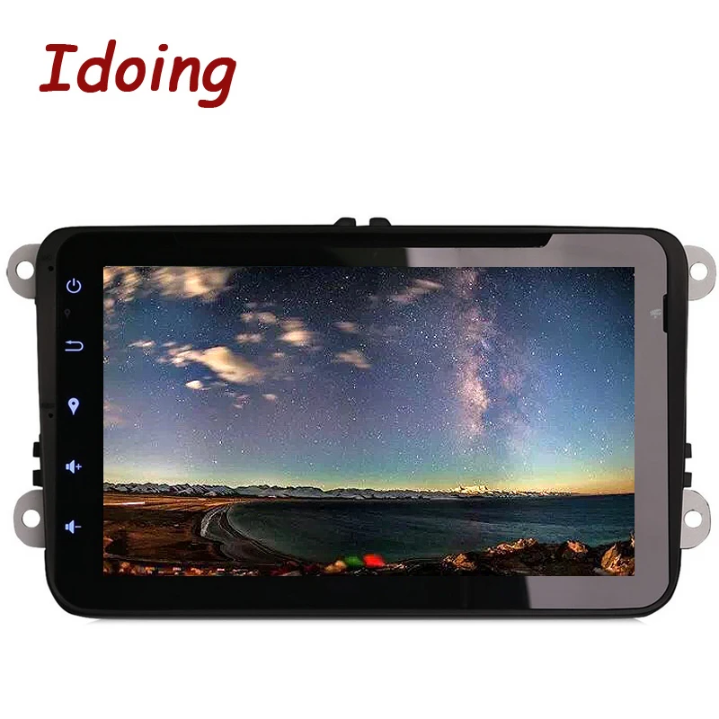 Idoing Android8.0/4G + 32G/8Core для VW polo Jetta Golf 2Din автомобильный dvd-плеер мультимедийное Видео